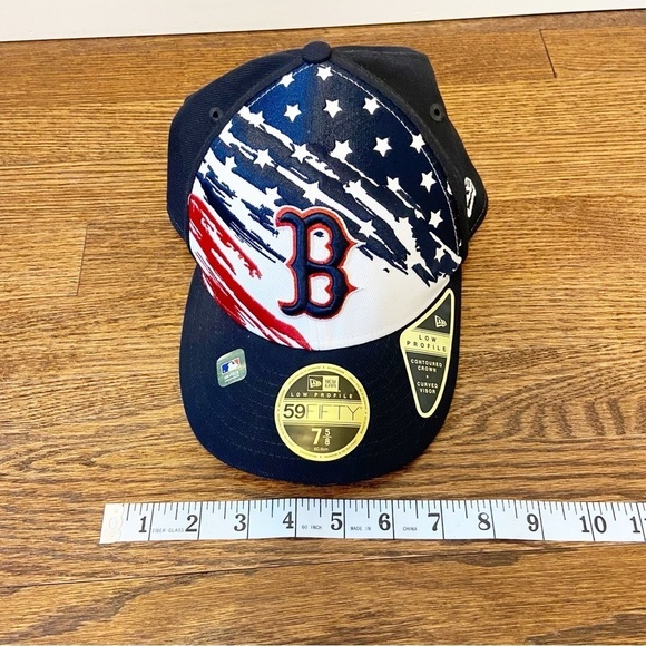 NEW ERA MENS BOSTON RED SOX 59FIFTY LOW PROFILE 4TH OF JULY 22 FITTED HAT 60.6cm - Picture 11 of 12